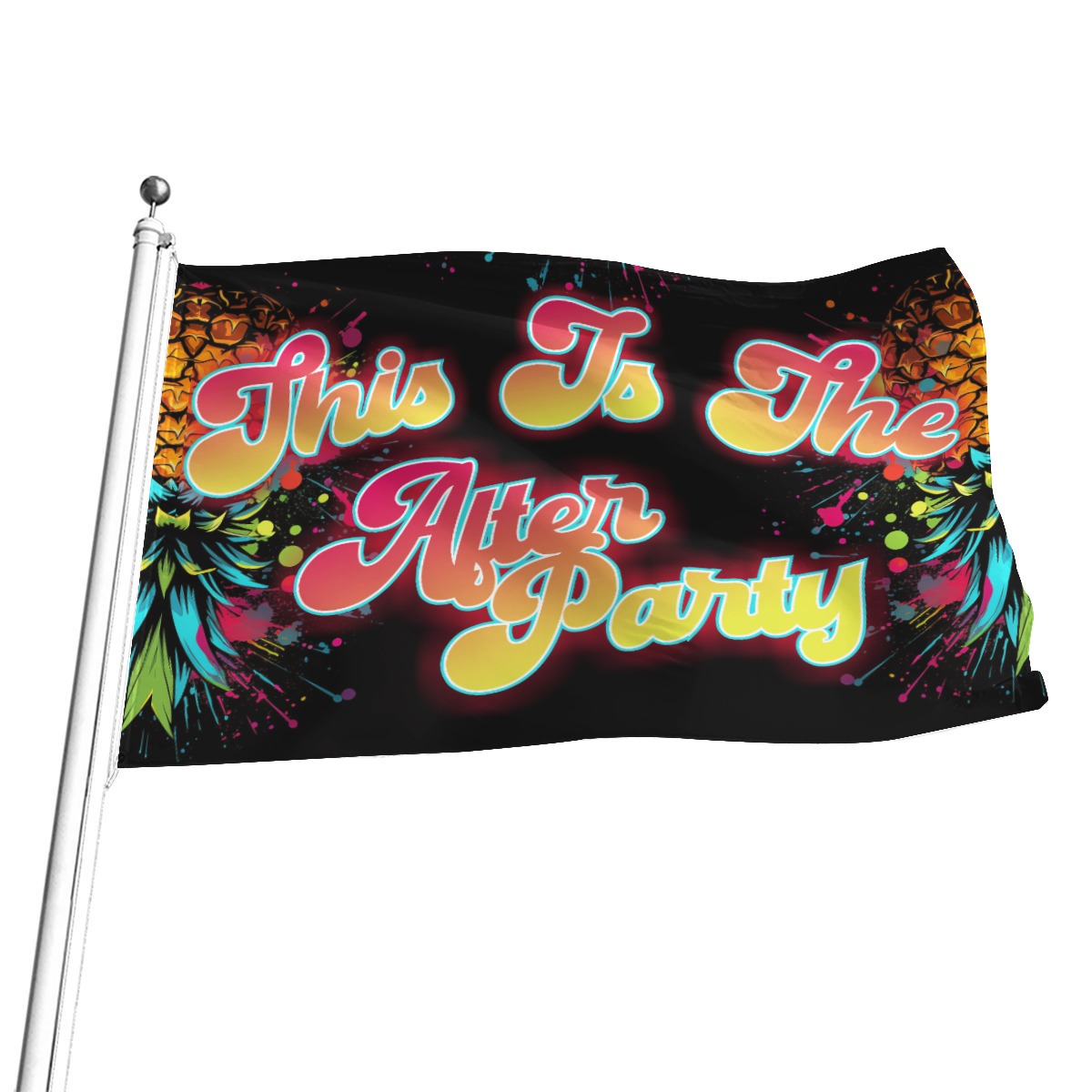 This is the After Party Upside Down Party Flag