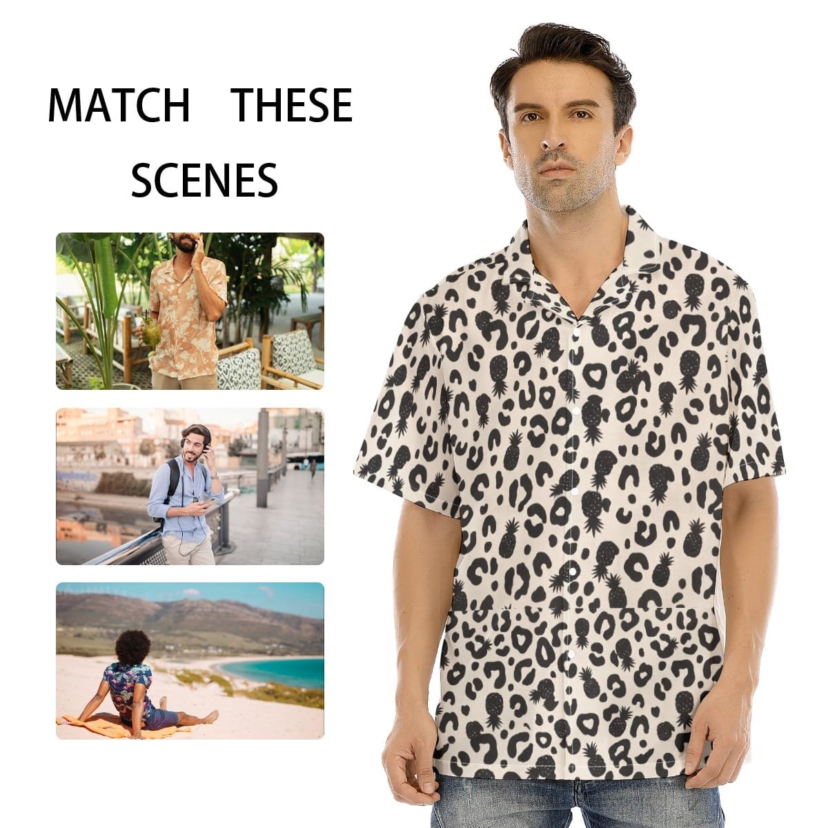 Upside-Down Pineapple Hawaiian Shirt Animal Print - Image 5
