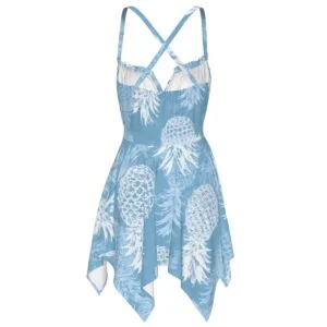 Upside-down pineapple resort cami dress, alternate view