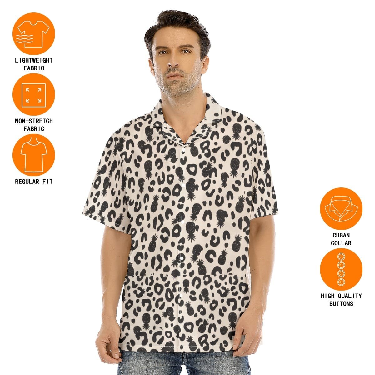 Upside-Down Pineapple Hawaiian Shirt Animal Print - Image 6
